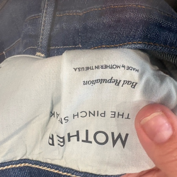 Mother The Pinch Sneak Super High Waist Wide Leg Jeans - Picture 10 of 12